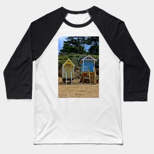 Norfolk Beach Huts Baseball T-Shirt